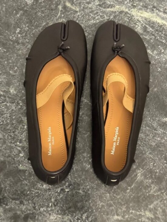 Maison Margiela Tabi Ballet Flats Black 38 - New With Box - Picture 4 of 5